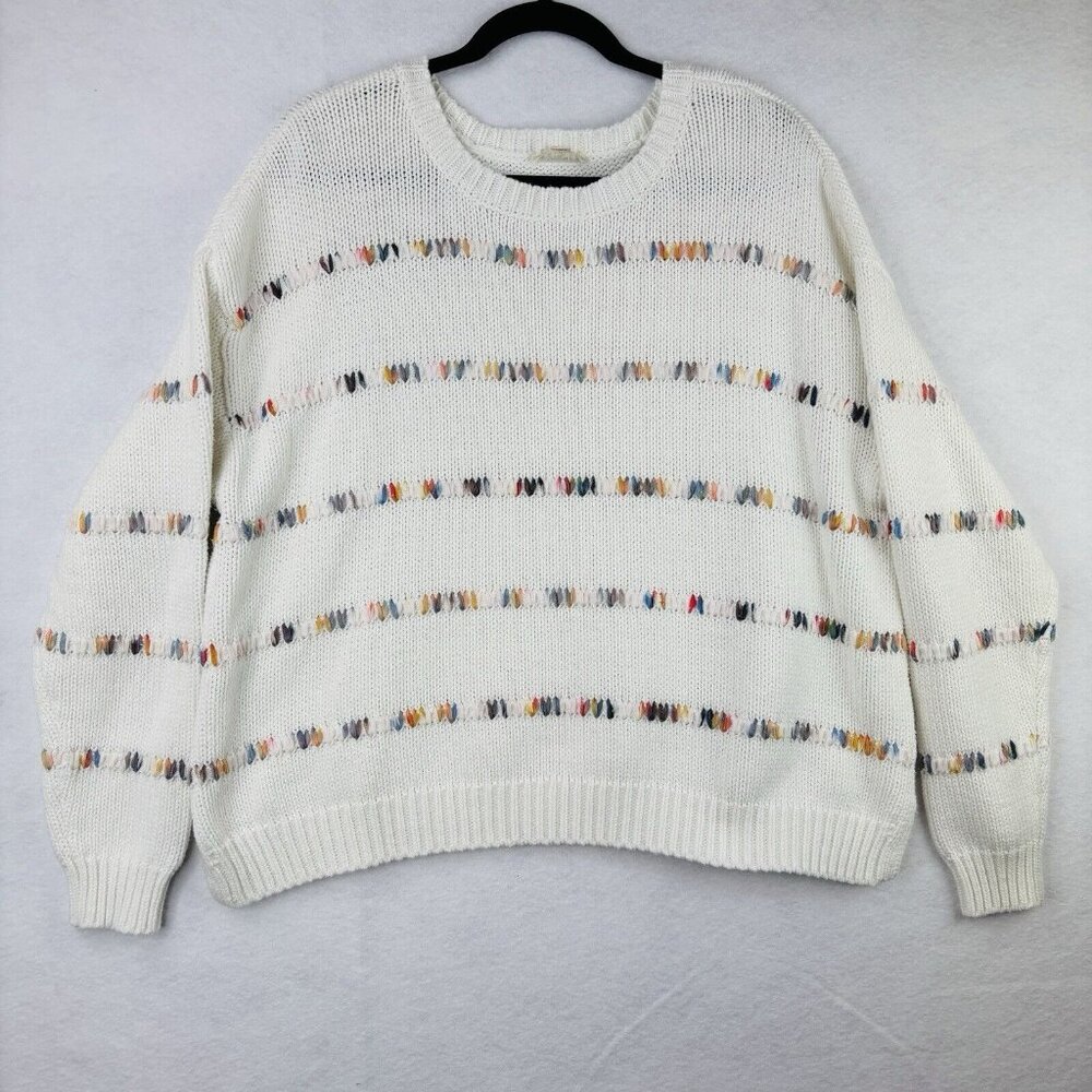 The General Good Womens Sz XL Heavy Knit Sweater Long Sleeve Crew Neck  Pullover